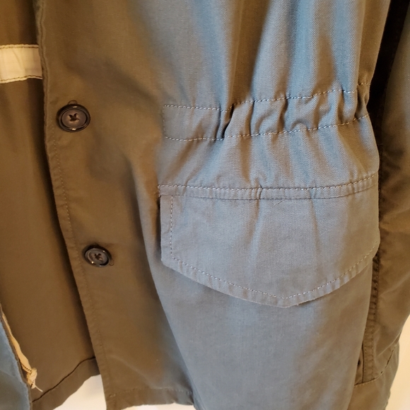 Banana Republic woman's tunnel waist jacket,  color: green night,  size: 10 tall - Picture 7 of 15